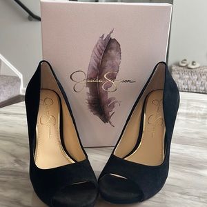 Jessica Simpson black suede pumps size 7